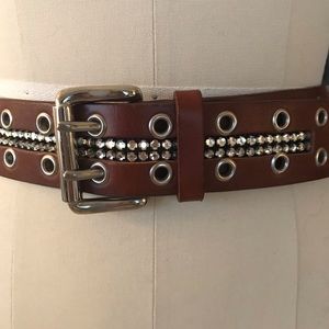 Womans leather western belt